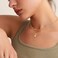 Fettero Tiny Gold Initial Heart Necklace-14K Gold Plated Handmade Dainty Letter Heart Necklace for Women Necklace Jewelry.