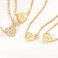 Fettero Tiny Gold Initial Heart Necklace-14K Gold Plated Handmade Dainty Letter Heart Necklace for Women Necklace Jewelry.