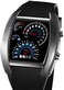 FANMIS Men's Digital Fashion Cobra LED Watches Silicone Iron Triangle Dial Sports Wrist Watch.