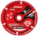 EZARC Diamond Cutting Wheel for Metal, Cut Off Wheel with 5000Cuts on Rebar, Steel, Iron and INOX, 7. 6cm x 1cm.