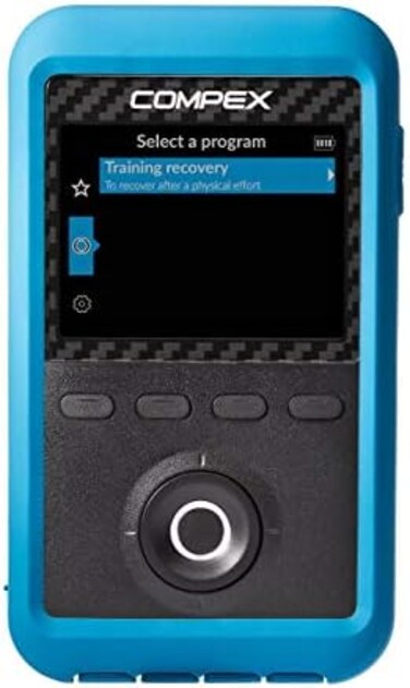 Compex Edge 3. 0 Muscle Stimulator with TENS Kit, 4 Programs, Helps facilitate and Improve Muscle Performance, Blue.
