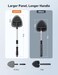 AstroAI Car Windscreen Cleaner, 4 Reusable and Washable Microfiber Pads, Windshield Cleaning Wand Tool with Telescopic and Extendable Handle Auto Inside Glass Wiper Kit, Grey.