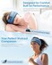 MUSICOZY Bluetooth 5. 2 Sleep Headphones with Headband, Wireless Sports Sweatproof Headphones and Sleep Headphones with Ultra Thin High Definition Speaker.