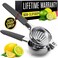 KENSINGTON LONDON Large Lemon Squeezer Stainless Steel Press - Non-Slip Grip, Heavy Duty, Manual Design - Effortless Pro-Grade Lemon, Lime, Orange, and Citrus Fruit Hand Held Lemon Juicer Squeezer - N
