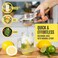 KENSINGTON LONDON Large Lemon Squeezer Stainless Steel Press - Non-Slip Grip, Heavy Duty, Manual Design - Effortless Pro-Grade Lemon, Lime, Orange, and Citrus Fruit Hand Held Lemon Juicer Squeezer - N