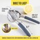 KENSINGTON LONDON Large Lemon Squeezer Stainless Steel Press - Non-Slip Grip, Heavy Duty, Manual Design - Effortless Pro-Grade Lemon, Lime, Orange, and Citrus Fruit Hand Held Lemon Juicer Squeezer - N