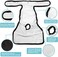 Avont 3 Pack Washable Female Dog Diapers (XS/6"-8. 5" Waist, Premium Reusable Highly Absorbent Doggie Diapers Wraps Durable Dog Diaper Cover -Black.
