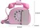 Oweisong Fun Telephone Purse for Women Novelty Pink Phone Tote Handbags Top Handle Shoulder Crossbdoy Bag.
