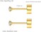 FOSIR 8 Pairs Tiny Flat Back Earrings for Women Men 14K Gold Plated Surgical Stainless Steel Stud Earrings Set Cubic Zirconia Cartilage Earring Hypoallergenic Piercing Jewelry, 2-4mm.