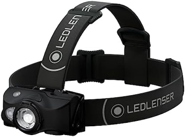 Ledlenser, MH8 Lightweight Rechargeable Headlamp with Removable Headstrap, High Power LED, 600 Lumens, Hands-Free Light for Outdoor, Backpacking, Hiking, Camping, Fishing, Black.