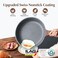SENSARTE 12. 5 Inch Nonstick Frying Pan Skillet, Swiss Granite Coating Omelette Pan, Healthy Stone Cookware Chef's Pan, PFOA Free (Gray.