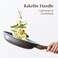 SENSARTE 12. 5 Inch Nonstick Frying Pan Skillet, Swiss Granite Coating Omelette Pan, Healthy Stone Cookware Chef's Pan, PFOA Free (Gray.
