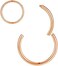 ORANGELOVE Hypoallergenic Nose Rings 20G 18G 16G 14G 12G 10G 8G 316l Surgical Steel Septum Jewelry Hinged Segment Ring Body Piercing Nose Hoop Lip Rings Nose Helix Cartilage Rook Earrings.