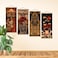 WEROUTE Warrior's Dreams Canvas Wall Art Print Poster Armored Helmet Samurai spirit with Scroll Wood Framed Ready to Hanger Home Karate Hall Sushi Restaurant Decor 16&rdquo;x35&rdquo; (4pcs japan poster.