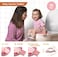 MCGMITT Portable Potty Seat for Kids Travel - Foldable Training Toilet Chair for Toddler Girls with Storage Bags for Outdoor and Indoor Easy to Clean(Pink.