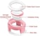 MCGMITT Portable Potty Seat for Kids Travel - Foldable Training Toilet Chair for Toddler Girls with Storage Bags for Outdoor and Indoor Easy to Clean(Pink.