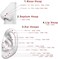 TDEBA 20G 18G 16G Clear CZ Nose Rings Hoop 316L Surgical Steel Cartilage Earrings 5-12mm Daith Helix Rook Tragus Piercing Jewelry Stainless Steel Silver Conch.