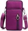 VINAIDA Small Crossbody Wallet Phone Bag for Women Mini Crossbody Cell Phone Purse, Purple, Small.