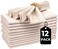 BEDDING CRAFT Set of 12 Linen Flax Cotton Cloth Dinner Napkin with 1 -Fold 18x18 Natural Mitered Corners - Perfect for Wedding, Dinner, Parties, and Table Decorations.