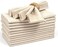 BEDDING CRAFT Set of 12 Linen Flax Cotton Cloth Dinner Napkin with 1 -Fold 18x18 Natural Mitered Corners - Perfect for Wedding, Dinner, Parties, and Table Decorations.