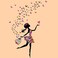DEKOSH Girl Wall Decals for Baby NurseryPeelStick Decorative Wall Art Sticker for Teen Girl Bedroom, Playroom Mural.