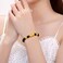 EIELO Feng Shui Pixiu Good Luck Bracelets for Men Women Natural Gemstone Healing Energy Obsidian Pi Yao Dragon Charm Beaded Bracelet Attach Wealth Money Jewelry.