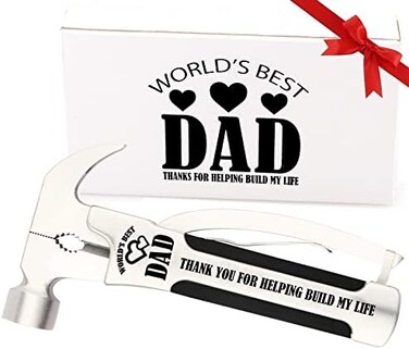 SUNTUE Dad Gifts From Daughter,Son and Kids,Gifts for Dad Who Wants Nothing,Handy Hammer Multitool Gifts Ideas for Dad.