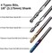 Genmitsu End Mill Set with a Total of 40 Cnc Router Bits,3. 175mm (1/8inShaft, Cutter with 2 Grooves, Flat and Ball Head Mills.