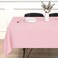 sancua Rectangle Tablecloth - 54 x 78 Inch - Stain and Wrinkle Resistant Washable Polyester Table Cloth, Decorative Fabric Table Cover for Dining Table, Buffet Parties and Camping, Pink.