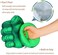 NuGeriAZ Superhero Hands Gloves Superhero Toy Fists Kids Soft Plush Superhero Costume Accessories Superhero Costumes Gloves Cosplay for Boy Girl Christmas Halloween Birthday Gift (1 PairGreen.