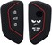kwmobile Silicone Key Fob Cover Compatible with VW Golf 8 3 Button Car Key.