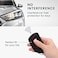 غطاء مفتاح السيارة من kwmobile متوافق مع مفتاح السيارة VW Golf 8 ذو 3 أزرار - غطاء مفتاح السيارة الواقي المصنوع من السيليكون - أسود/أحمر.