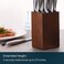 KITCHENDAO 5. 5&ldquo; Steak Knife Block Holder without Knives with 8 Slots - Eco-friendly Wooden Steak Knife Storage Block only - Space Saver-Compact Design Steak Knives Organizer -by.