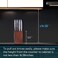 KITCHENDAO 5. 5&ldquo; Steak Knife Block Holder without Knives with 8 Slots - Eco-friendly Wooden Steak Knife Storage Block only - Space Saver-Compact Design Steak Knives Organizer -by.