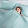 Elegear Revolutionary Cooling Blanket Twin, Absorbs Heat to Keep Body Cool for Night Sweats, Arc-Chill 3. 0 Cool Fiber Q-Max0. 5 for Hot Sleepers, Lightweight Summer Cold Blankets for Sleeping, Green.