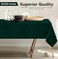 Utopia Kitchen Rectangle Table Cloth 2 Pack [60x102 Inches, Hunter Green] Tablecloth Machine Washable Fabric Polyester Table Cover for Dining, Buffet Parties, Picnic, Events, Weddings and Restaurants.