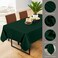 Utopia Kitchen Rectangle Table Cloth 2 Pack [60x102 Inches, Hunter Green] Tablecloth Machine Washable Fabric Polyester Table Cover for Dining, Buffet Parties, Picnic, Events, Weddings and Restaurants.