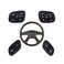 Reeoutdoor Steering Wheel Control Switch Button Replacement for 2003-2009 Silverado Suburban Tahoe Avalanche GMC Sierra Yukon Escalade Replaces21997738, 21997739, 1999442, 1999443.