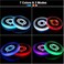 LEDCARE LED Car Cup Holder Lights, 7 Colors Changing USB Charging Mat Waterproof Cup Pad, LED Interior Atmosphere Lamp Decoration Light Inside Car Lighting Accessories (2pcs(Style 2.