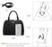 LOVEVOOK Purse for Women Small Crossbody Bags Classic Double Zip Top Handle Dome Satchel Bag.