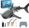 Coodoo 2. 4G Remote Control Shark Toy 1:18 Scale High Simulation Shark Shark for Swimming Pool Bathroom Great Gift RC Boat Toys for 5Year Old Boys and Girls.
