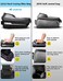 Whale Fall Waterproof Bike Frame Bag Bike Phone Bag Bicycle Cell Phone Holder for GPS - Bicycle Bag Frame Hard Eva Navi Pressure-Resistant Handlebar Bag TPU Touch-Screen with Sun-Visor and Rain Cover.