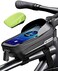 Whale Fall Waterproof Bike Frame Bag Bike Phone Bag Bicycle Cell Phone Holder for GPS - Bicycle Bag Frame Hard Eva Navi Pressure-Resistant Handlebar Bag TPU Touch-Screen with Sun-Visor and Rain Cover.