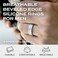 ROQ Silicone Rubber Wedding Ring for Men, Comfort Fit, Men's Wedding Band, Breathable Rubber Engagement Band, Beveled Edge or Duo, Multi Packs, Multi Colors.