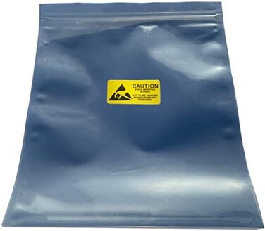 daarcin Anti Static Bags, 25pcs Large Resealable ESD Bags 8. 26x9. 45in/21x24cm with Labels for Hard Drive SSD HDD and Electronic Device.