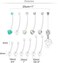 Longita Plastic Pregnancy Belly Button Rings Long Bar Navel Rings for Maternity Sport Pregnant Women Flexible Clear Belly Piercing Retainer Different Length bar and Balls for Replacement 10-32mm.