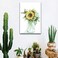Ginkko Paint by Numbers Kit for Adults BeginnerKids Ages 8-12 with Wooden Frame Easy Acrylic on Canvas 9x12 inch with Paints and Brushes, Vase Sunflower(Include Framed.