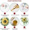 Ginkko Paint by Numbers Kit for Adults BeginnerKids Ages 8-12 with Wooden Frame Easy Acrylic on Canvas 9x12 inch with Paints and Brushes, Vase Sunflower(Include Framed.