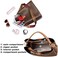 IBFUN Women Satchel Handbag Purse Ladies Leather Vintage Top Handle Tote Handbag.