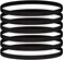 WILLBOND 24 Pieces Thin Elastic Sports Headbands Non-slip Skinny Hair Bands No Crease Soft Headbands Sweatband for Men Women Football, Basketball, Soccer, Tennis, Yoga, Sports, Black.
